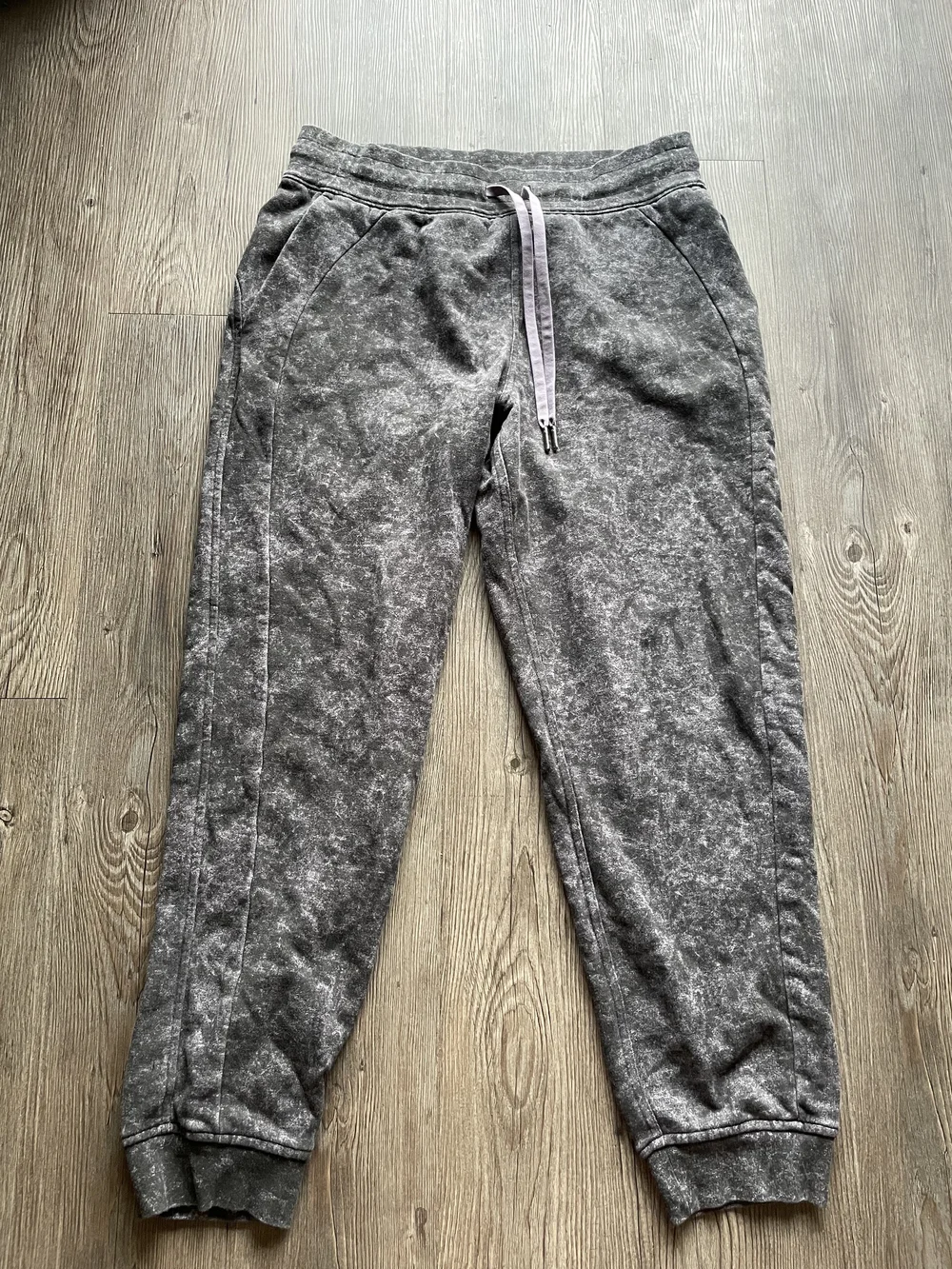 lululemon athletica Gray Acid-Wash Jogger Track Pants